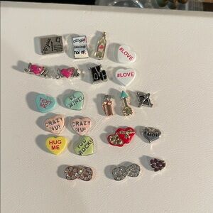 Origami Owl Assorted Valentines Locket Charms